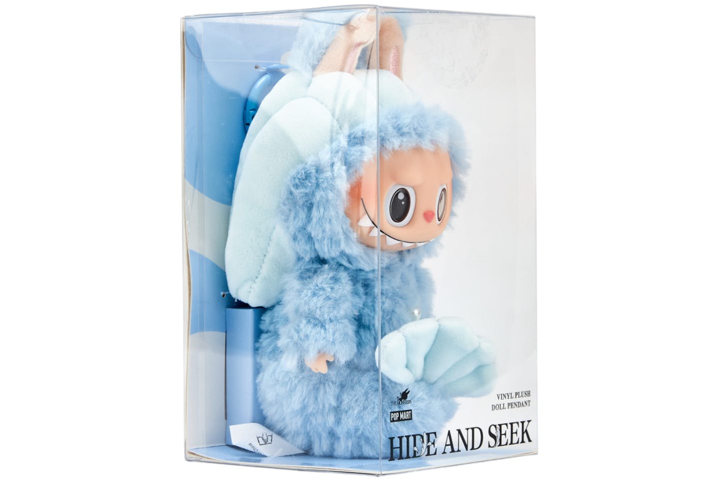 Labubu Blue Hide and Seek in Singapore Series – Vinyl Plush Doll Pendant