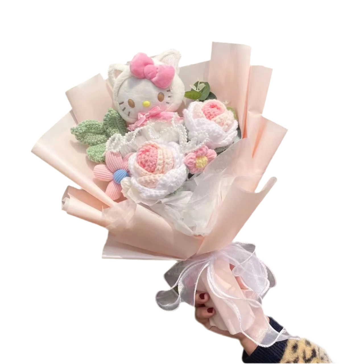 Hello Kitty Plush Flower Gift Bouquet – 35cm in Gift Box | Sanrio-Inspired Keepsake Arrangement 3
