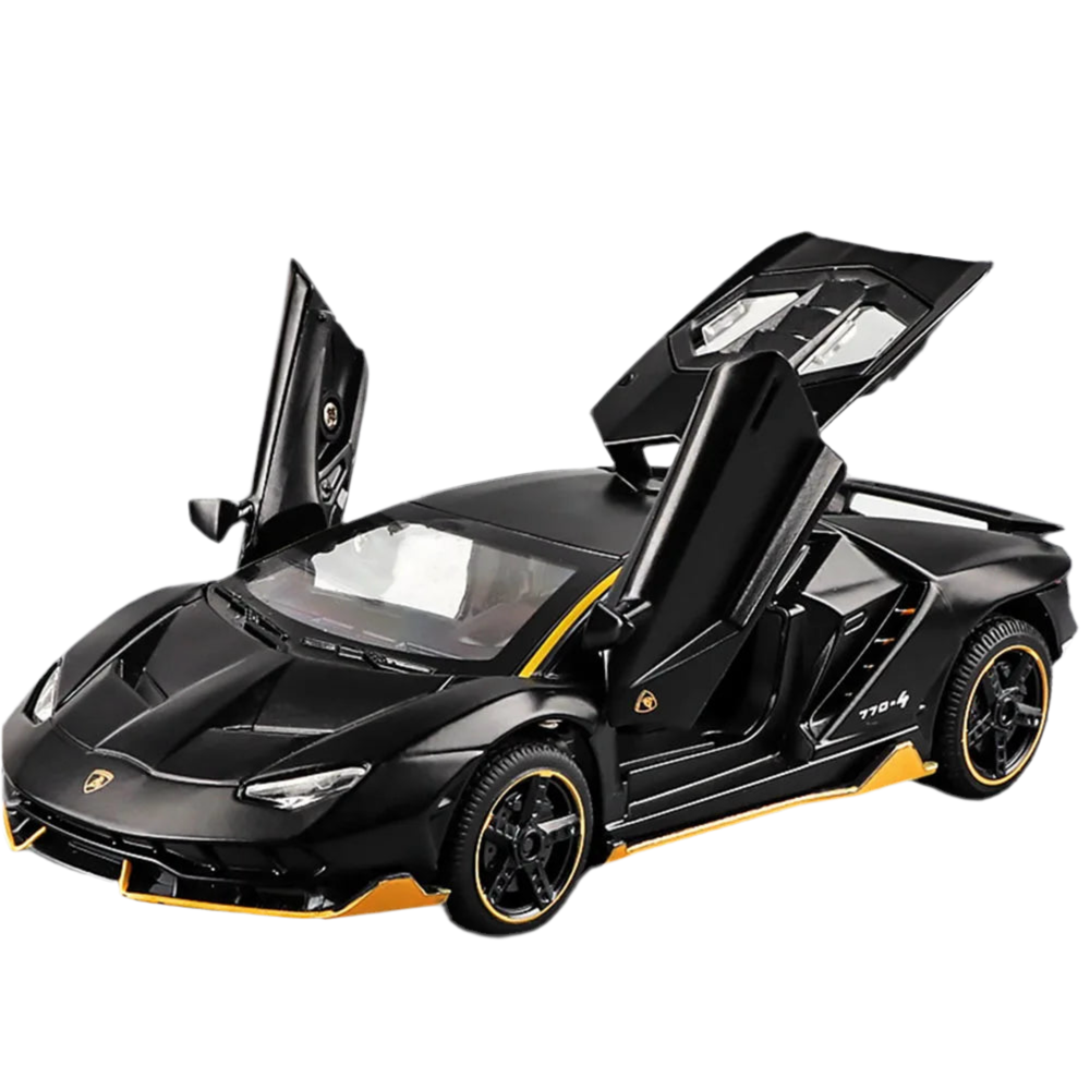 BDTCTK 1:32 Scale Diecast Model of The Lamborghini Centenario LP770-4 Toy Matte Black