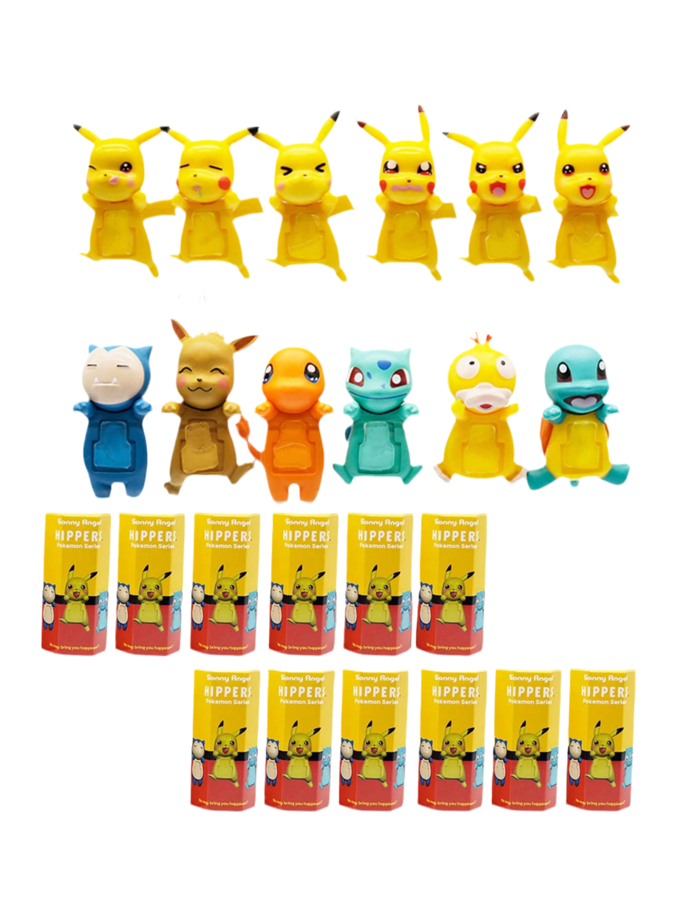 Sonny Angel HIPPERS Pokemon Series Blind Box Figures Multicolor 12 x Blind Boxes