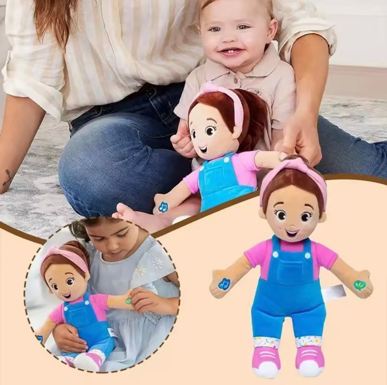 Ms. Rachel Speak & Sing Doll – Interactive Plush for Toddlers | Comfort Toy with Educational Phrases & Songs