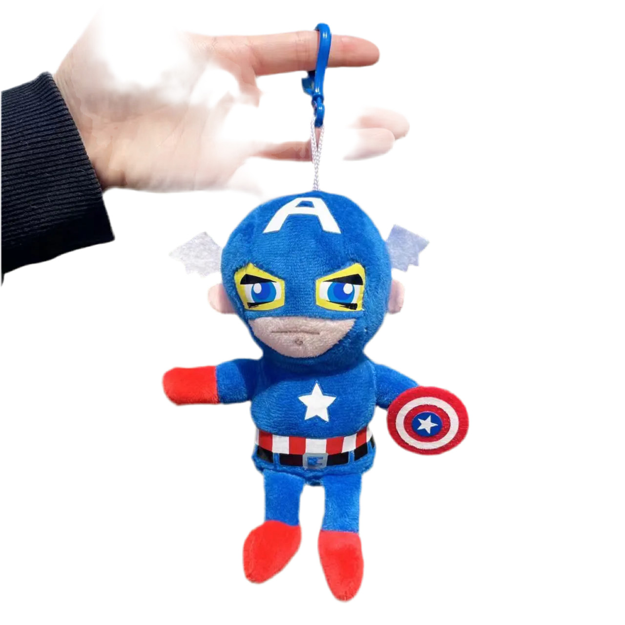 Plush Super Hero Spider-Man Superman Captain America Keychain Stuffed Toy - 15cm
