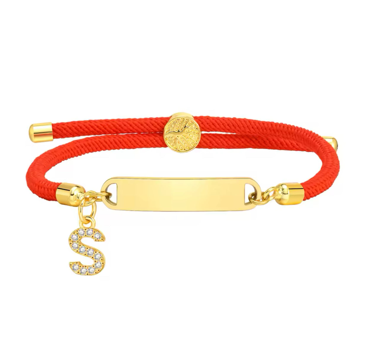 Baby Red Gold Custom Bracelet Personalised Red S