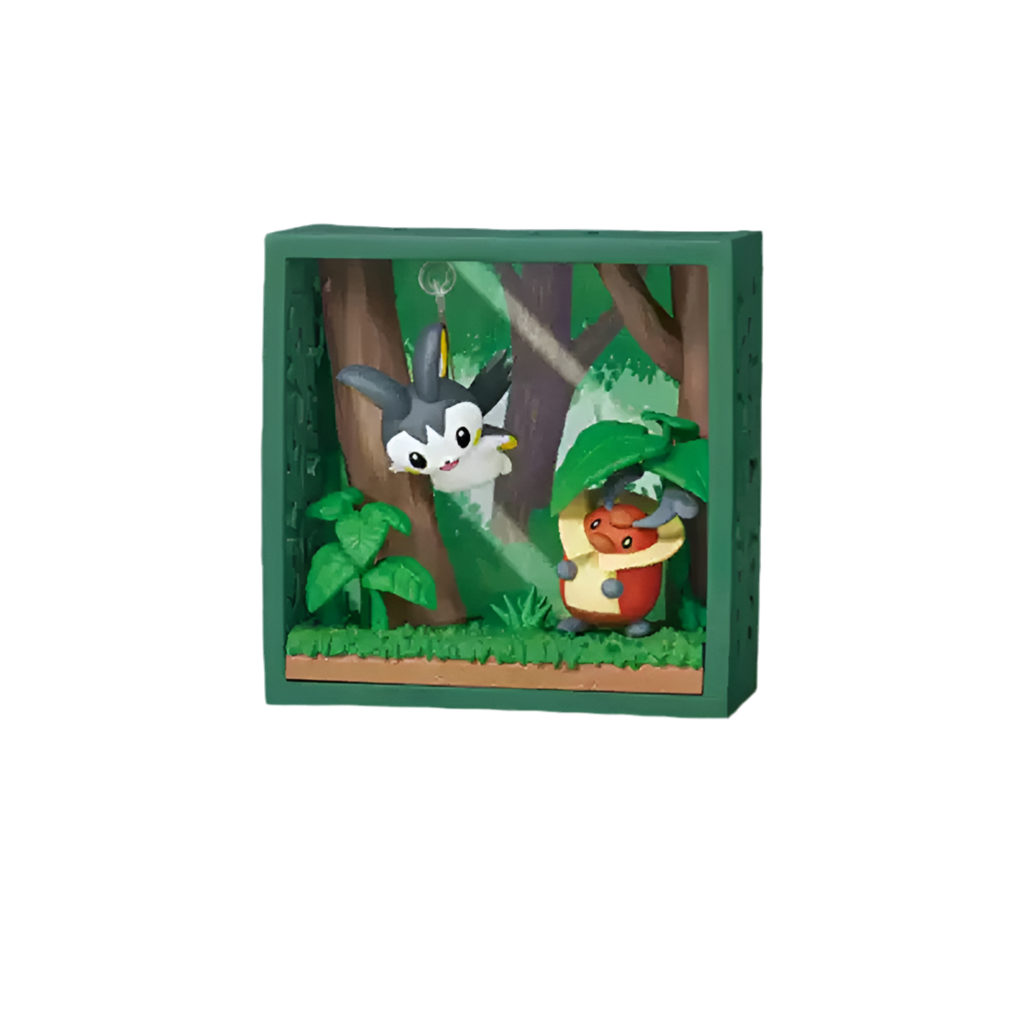Re-Ment Pokémon Frame Deep Woods Mini Figure Blind Box – Forest Scene Collectibles | 6 Styles Flying Squirrel