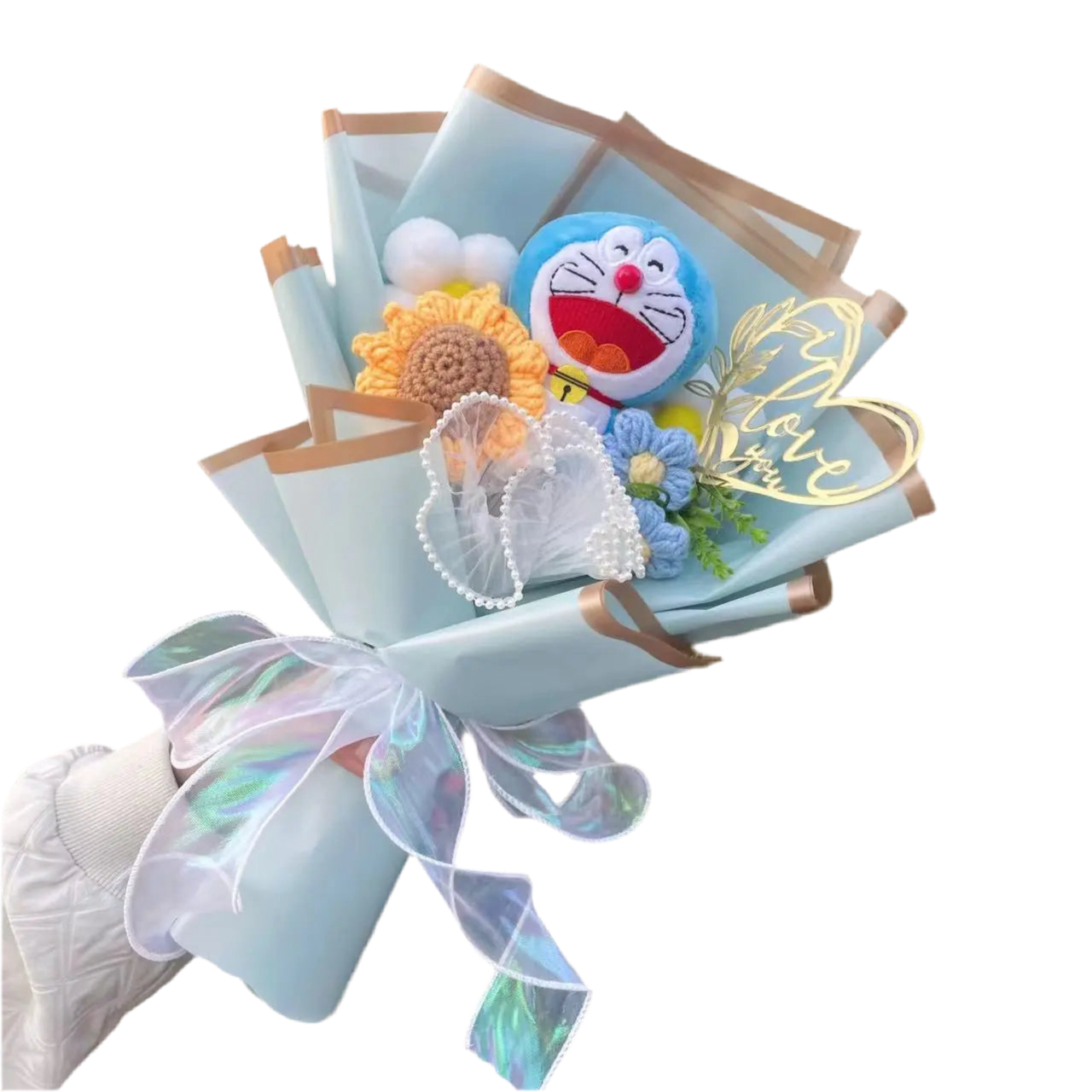 Kirby Plush Flower Gift Bouquet – 35cm Stuffed Toy Arrangement | Cute Gaming Gift