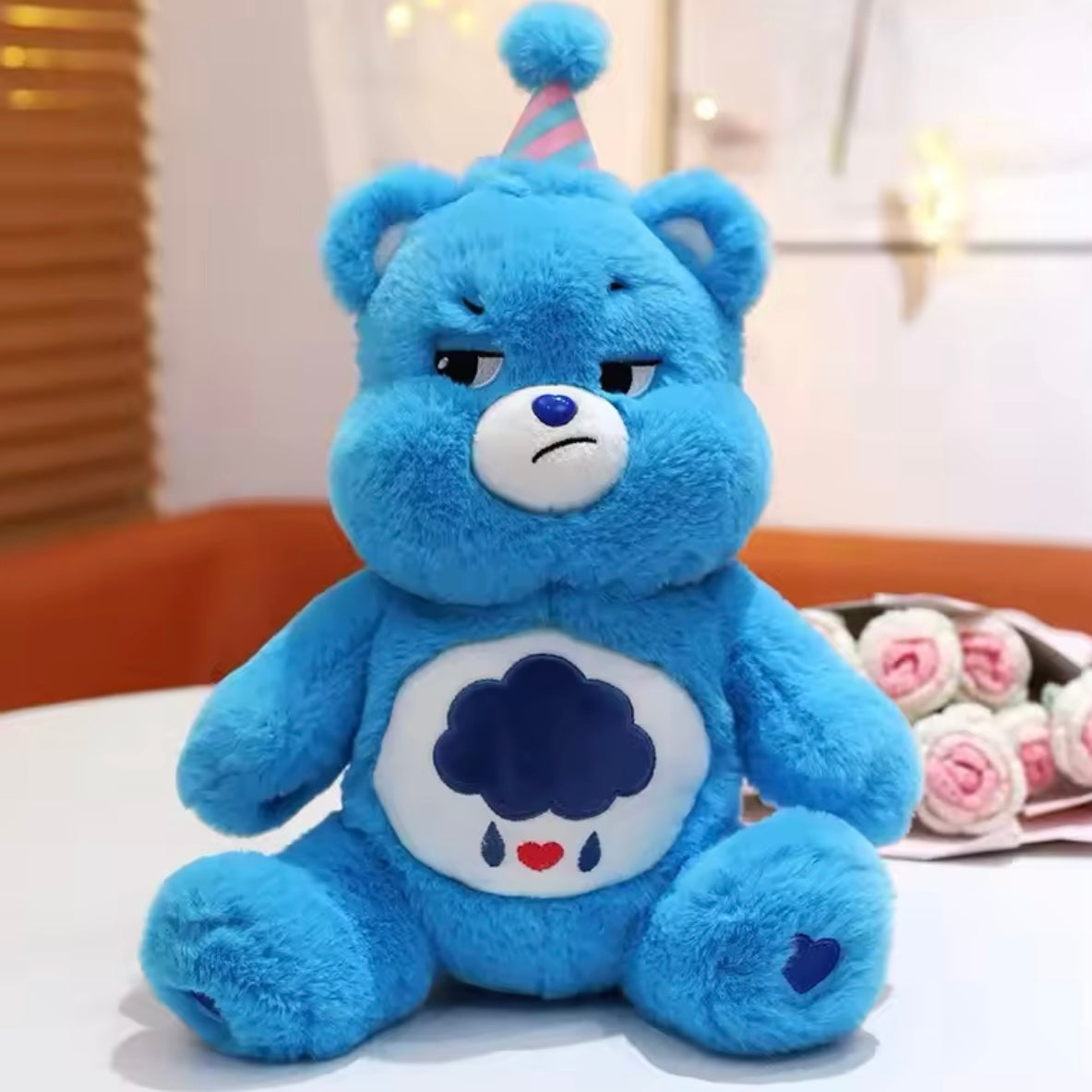 Plush Care Bears Stuffed Toy - 40cm Light Blue