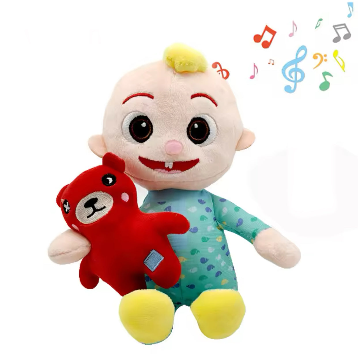Plush Musical Cocomelon Singing JJ Stuffed Toy - 27cm Green