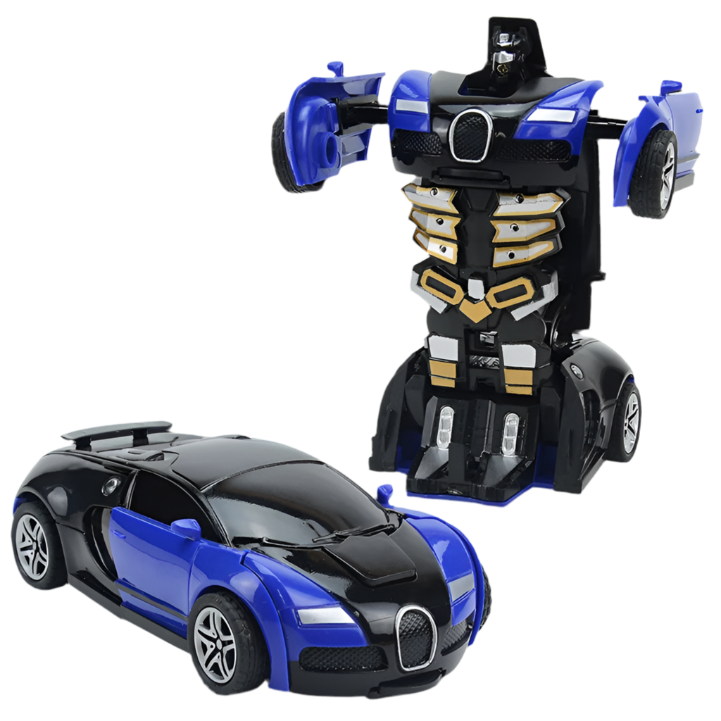 Transformer CarRobot Model Push and Go Car Vehicle Blue