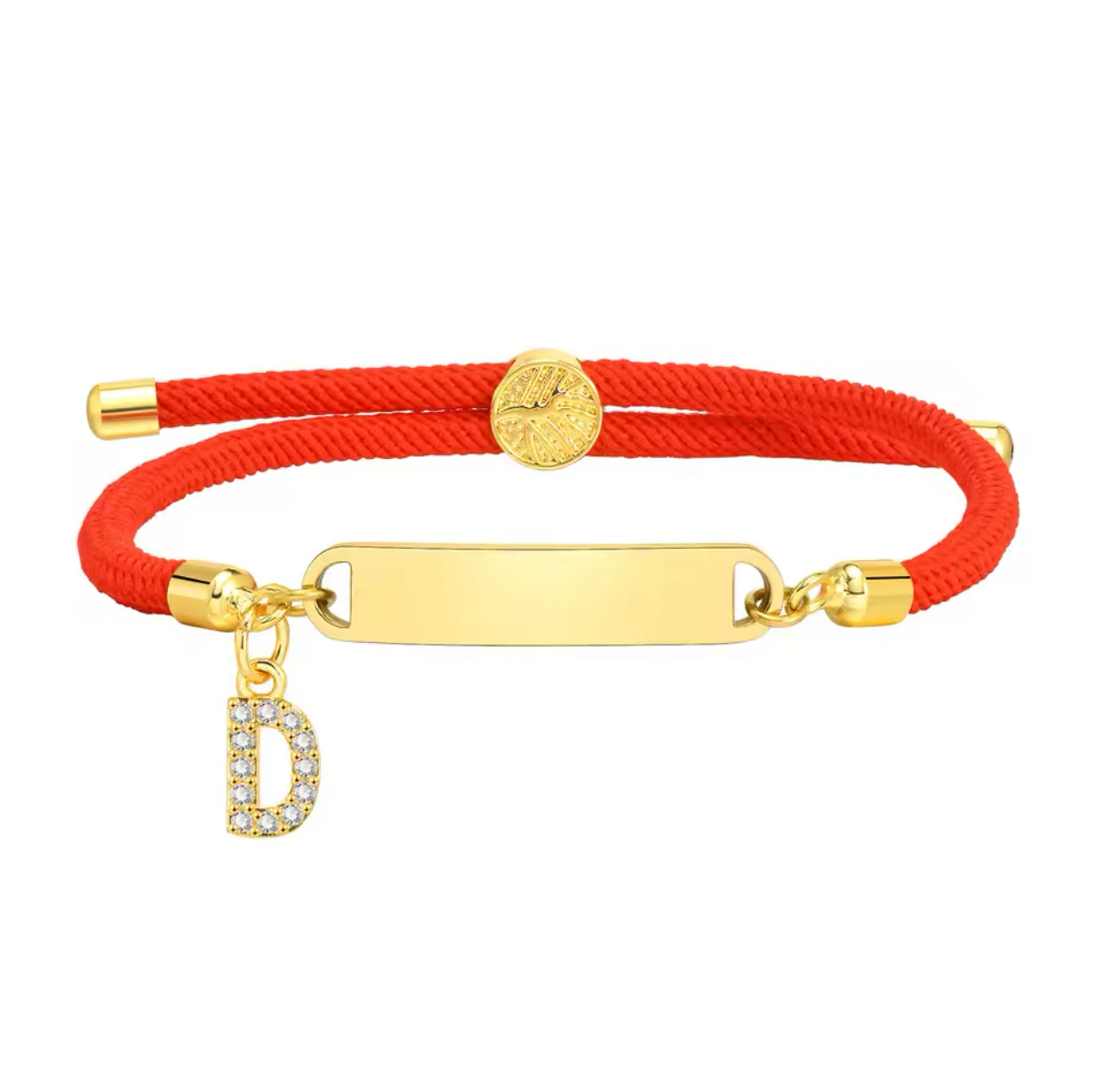 Baby Red Gold Custom Bracelet Personalised Red D