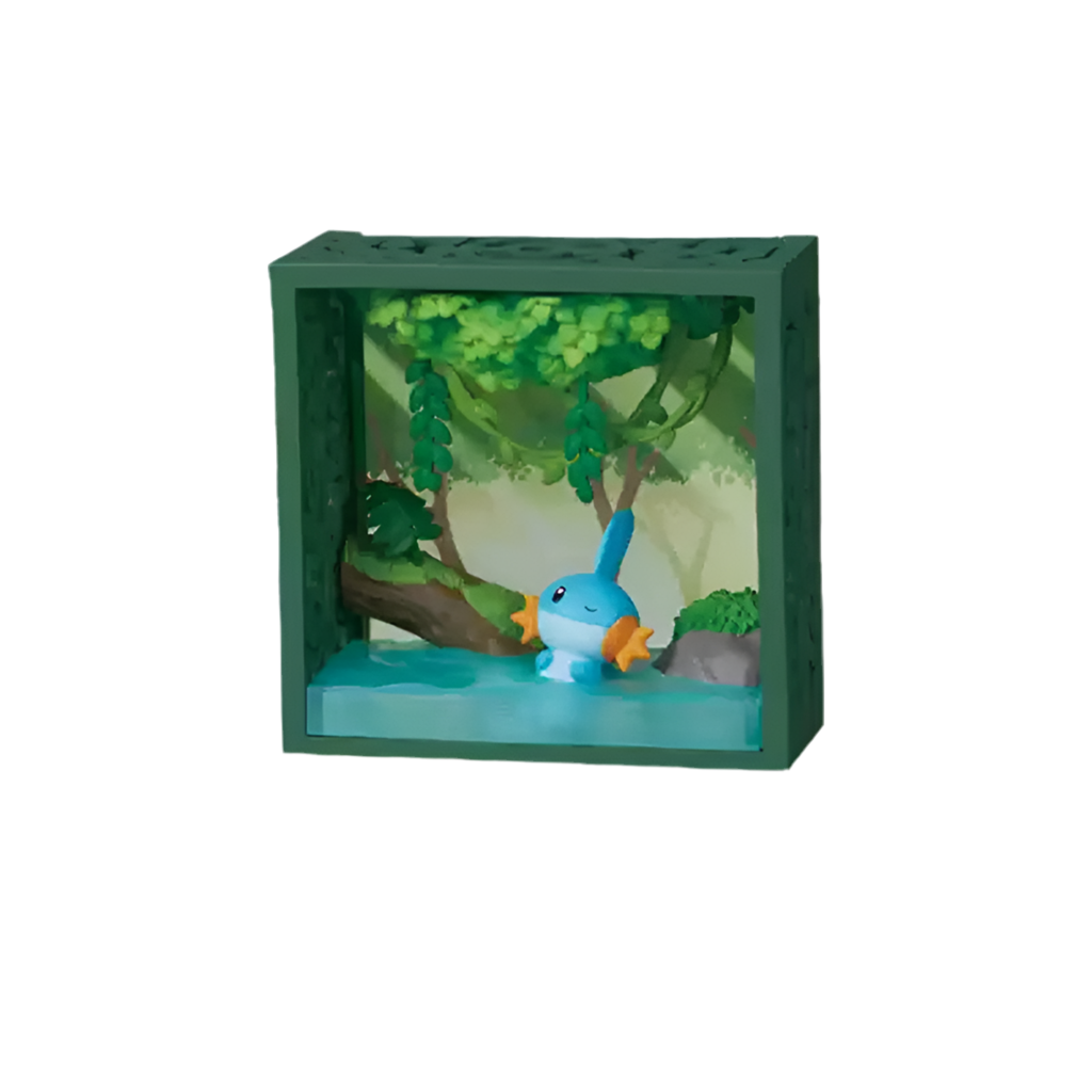 Re-Ment Pokémon Frame Deep Woods Mini Figure Blind Box – Forest Scene Collectibles | 6 Styles Mudkip