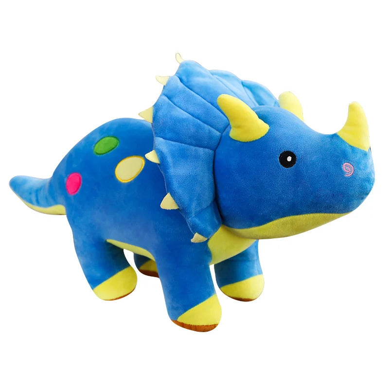 Large Plush Triceratops Stegosaurus Dinosaur Stuffed Toy 40-100cm Blue