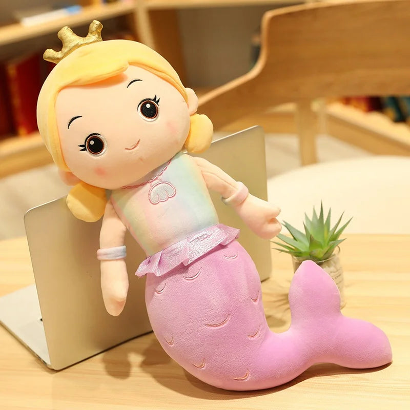 Plush Crown Mermaid Stuffed Toy - 30cm