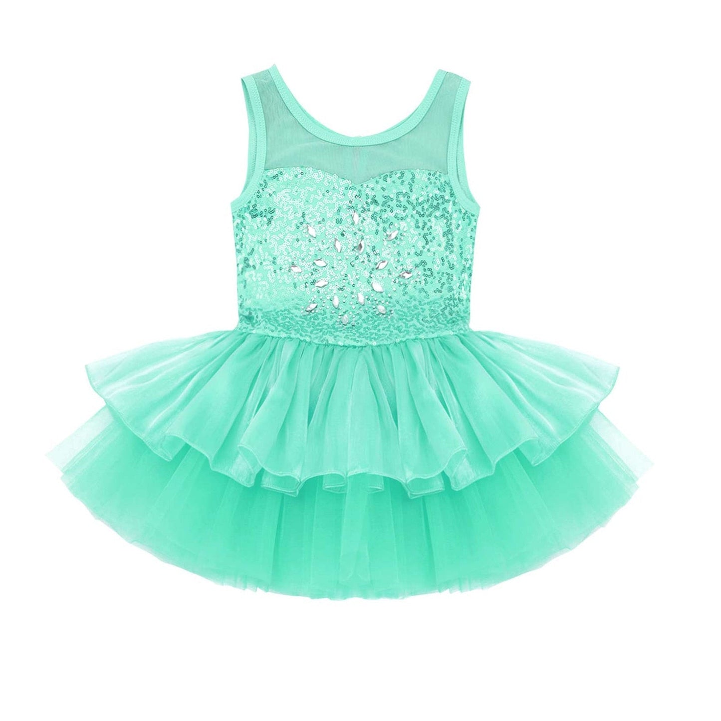 Girls Sequin Ballet Tutu Dress (Age 3-14YRS)