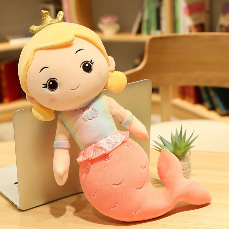 Plush Crown Mermaid Stuffed Toy - 30cm