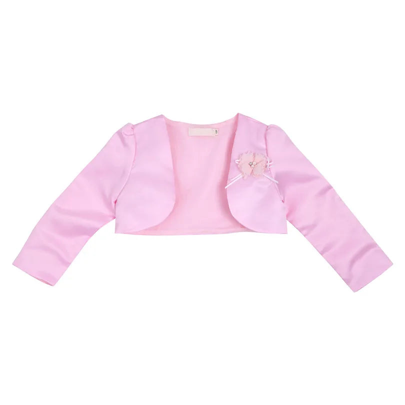 Girls Long Sleeves Bolero Shrug Jacket (Age 12M-10 YRS)