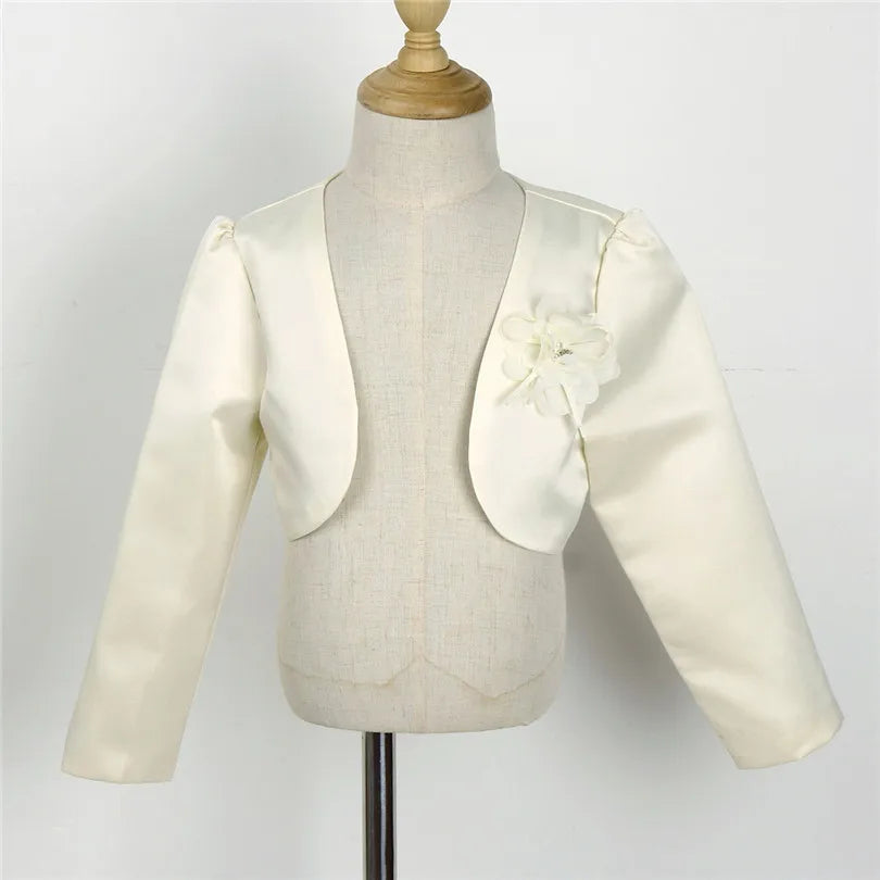 Girls Long Sleeves Bolero Shrug Jacket (Age 12M-10 YRS)