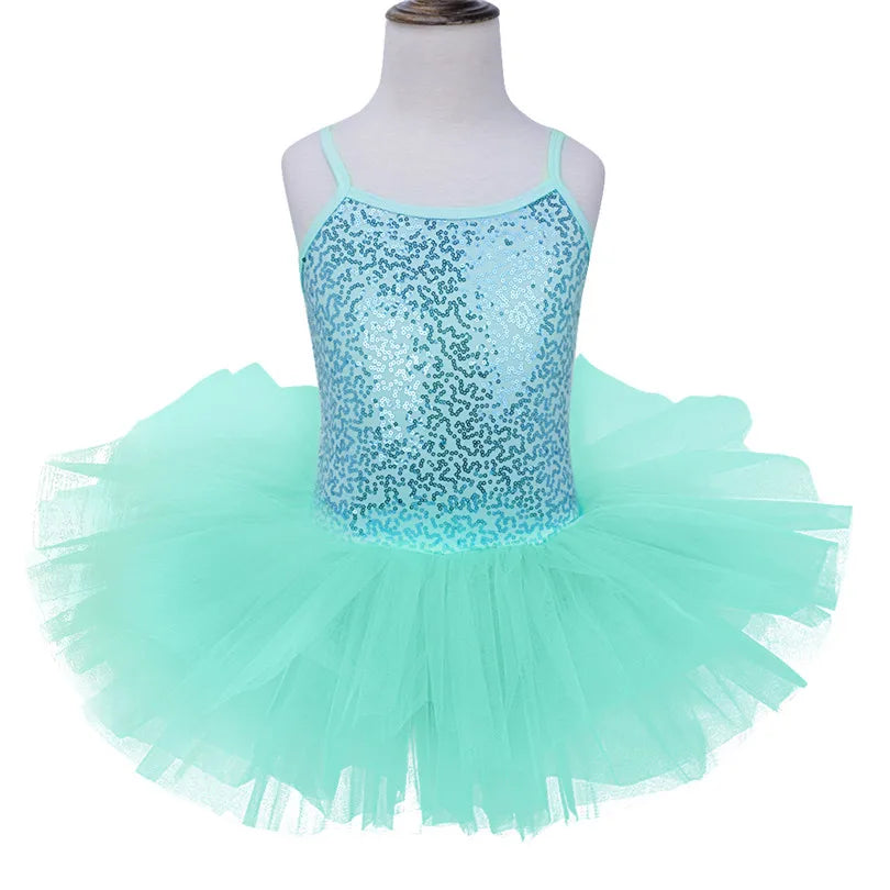 Girls Sequin Ballet Tutu Ballet Dance Costume (Age 3-8YRS)