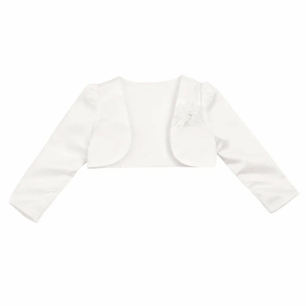 Girls Long Sleeves Bolero Shrug Jacket (Age 12M-10 YRS)