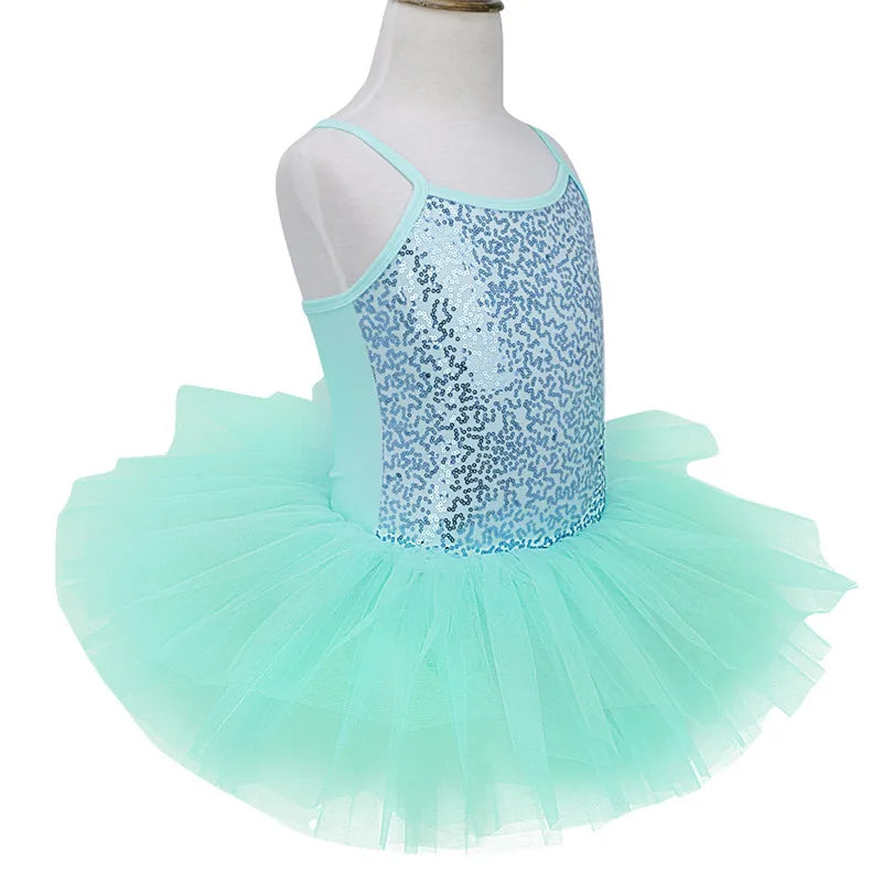Girls Sequin Ballet Tutu Ballet Dance Costume (Age 3-8YRS)
