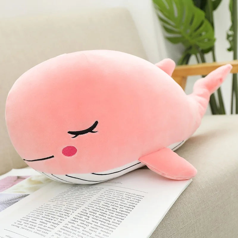 Plush Whale Stuffed Toy - 35cm Pink 35cm