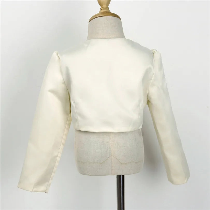 Girls Long Sleeves Bolero Shrug Jacket (Age 12M-10 YRS)