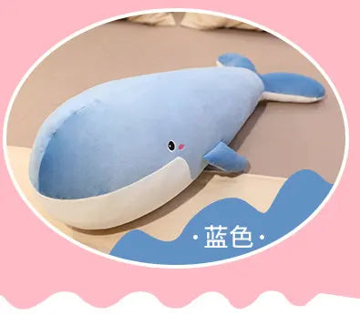 Large Plush Whale Pillow Stuffed Toy - 120cm