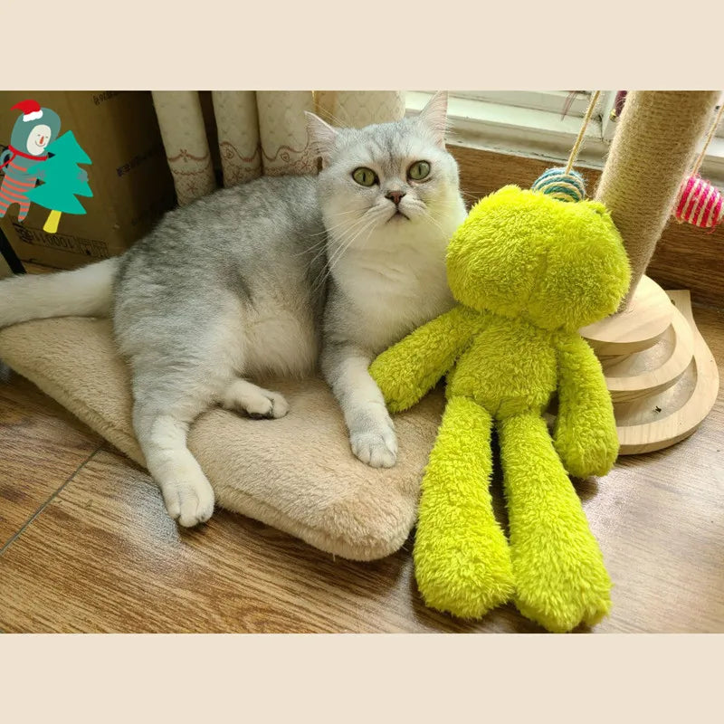 Plush Green Frog Long-legged Duck Stuffed Toy - 30cm