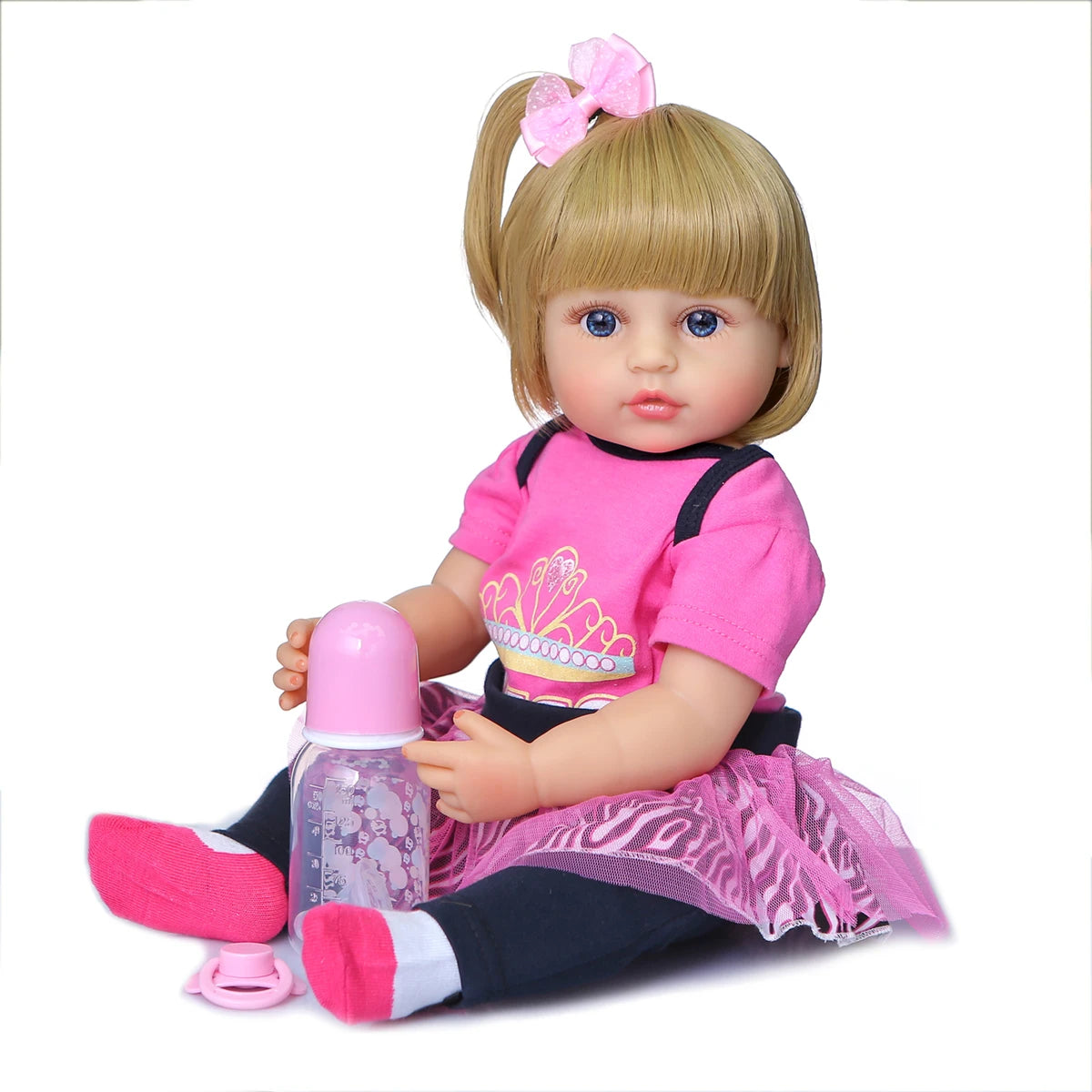 Reborn Baby Silicone Doll 50CM Crown T-shirt 50cm