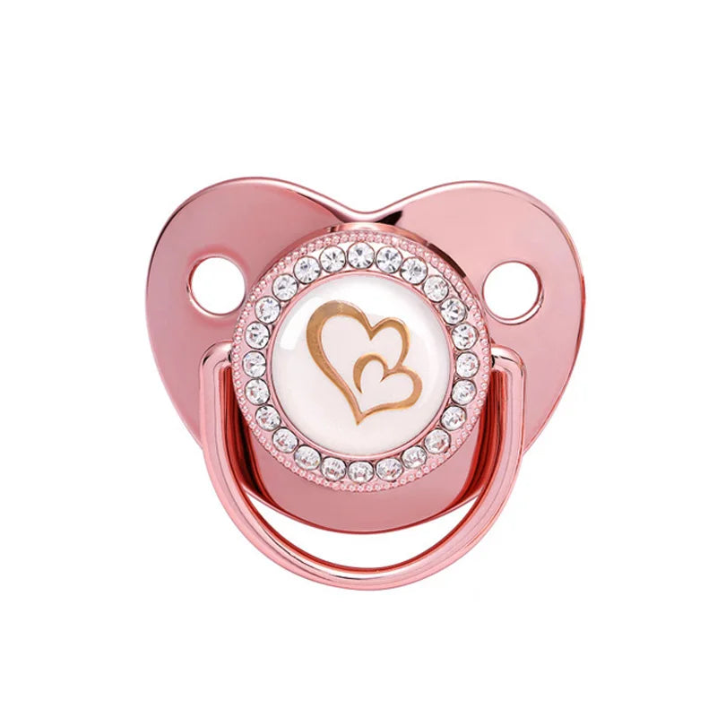 Luxury Rhinestone Baby Pacifier Crown Dummy C