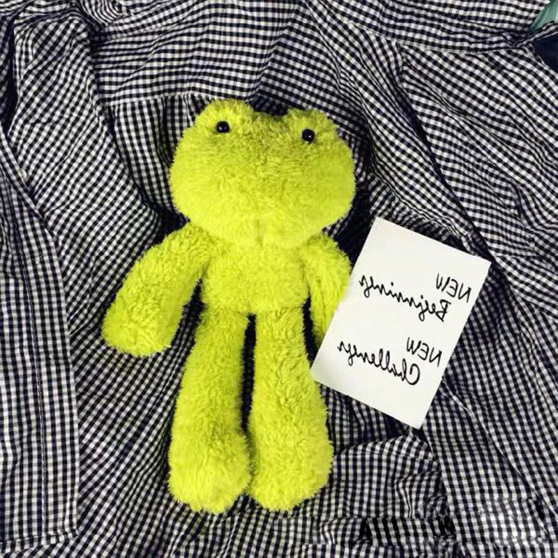 Plush Green Frog Long-legged Duck Stuffed Toy - 30cm