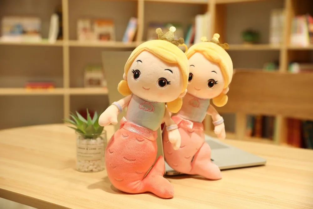 Plush Crown Mermaid Stuffed Toy - 30cm