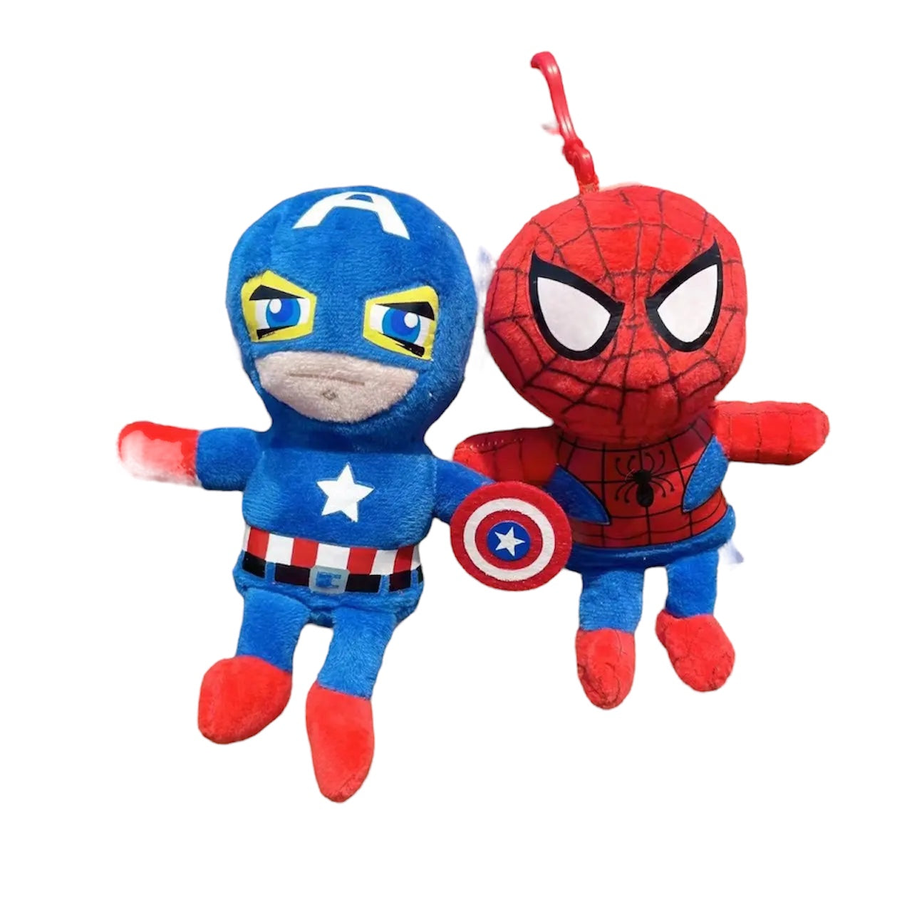 Plush Super Hero Spider-Man Superman Captain America Keychain Stuffed Toy - 15cm