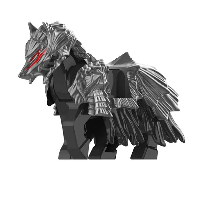 Building Blocks Wolf Cavalry Assembled Toy B