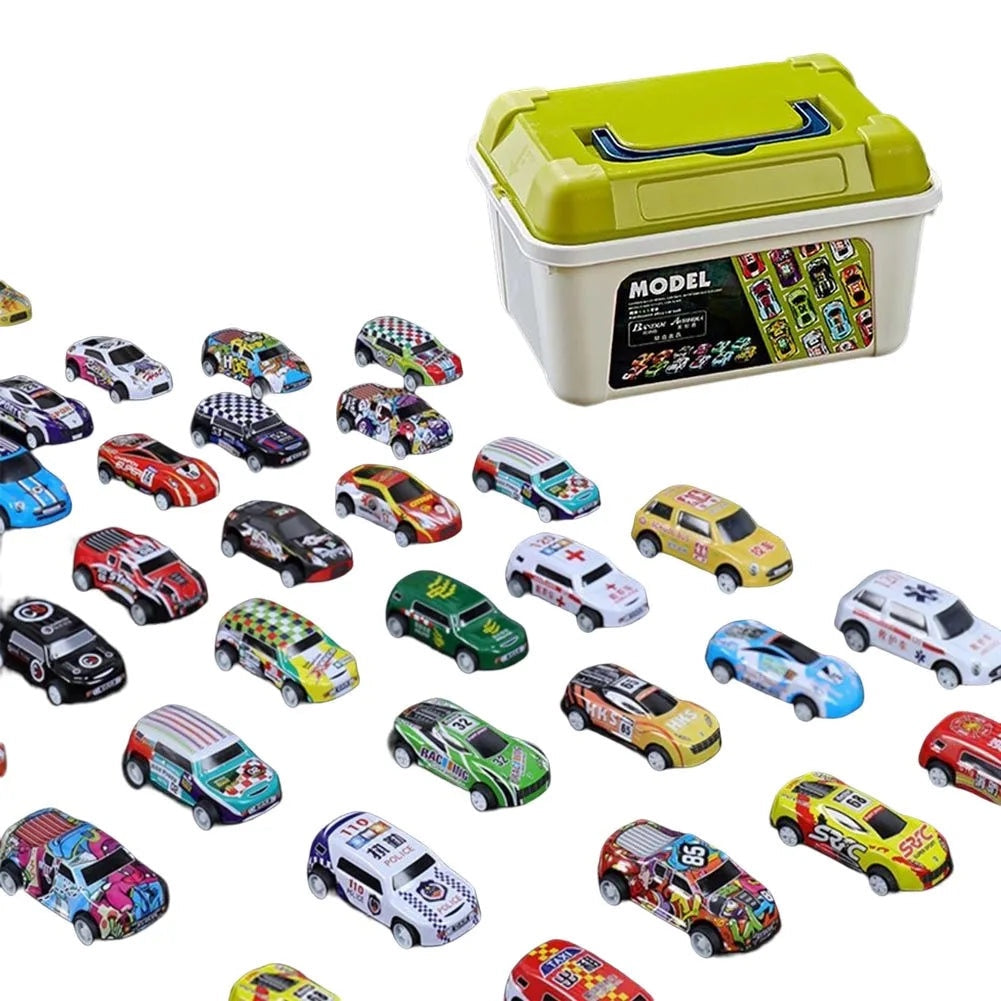 20-50Pcs/Set Mini Plastic Car Set 50PCS