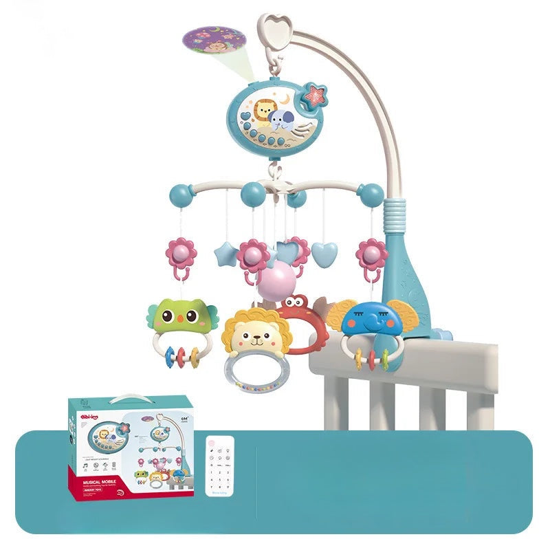 Musical Crib Mobile Toy For Babies Blue