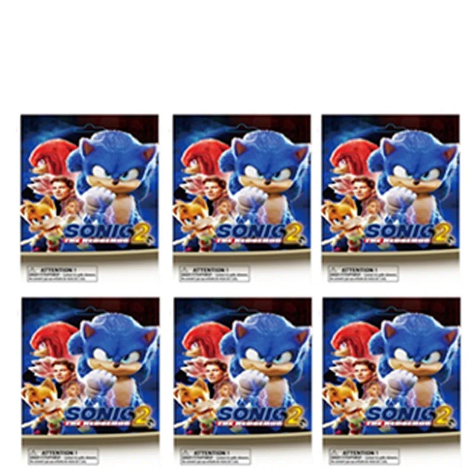 Sonic the Hedgehog 2 Blind Bags likely Collectible Figures 6 Pack