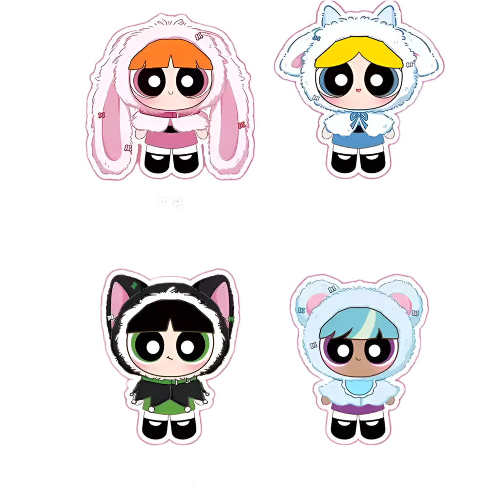 The Powerpuff Girls Animal Cape Vinyl Plush Series Surprise Selection