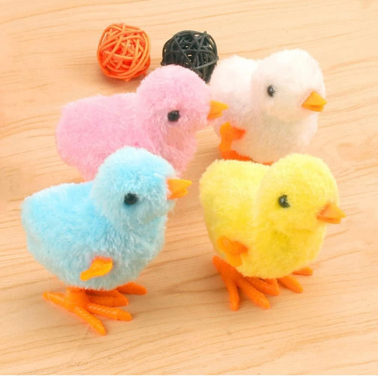 Walking Wind Up Chicks (4 Pack) Multicolor