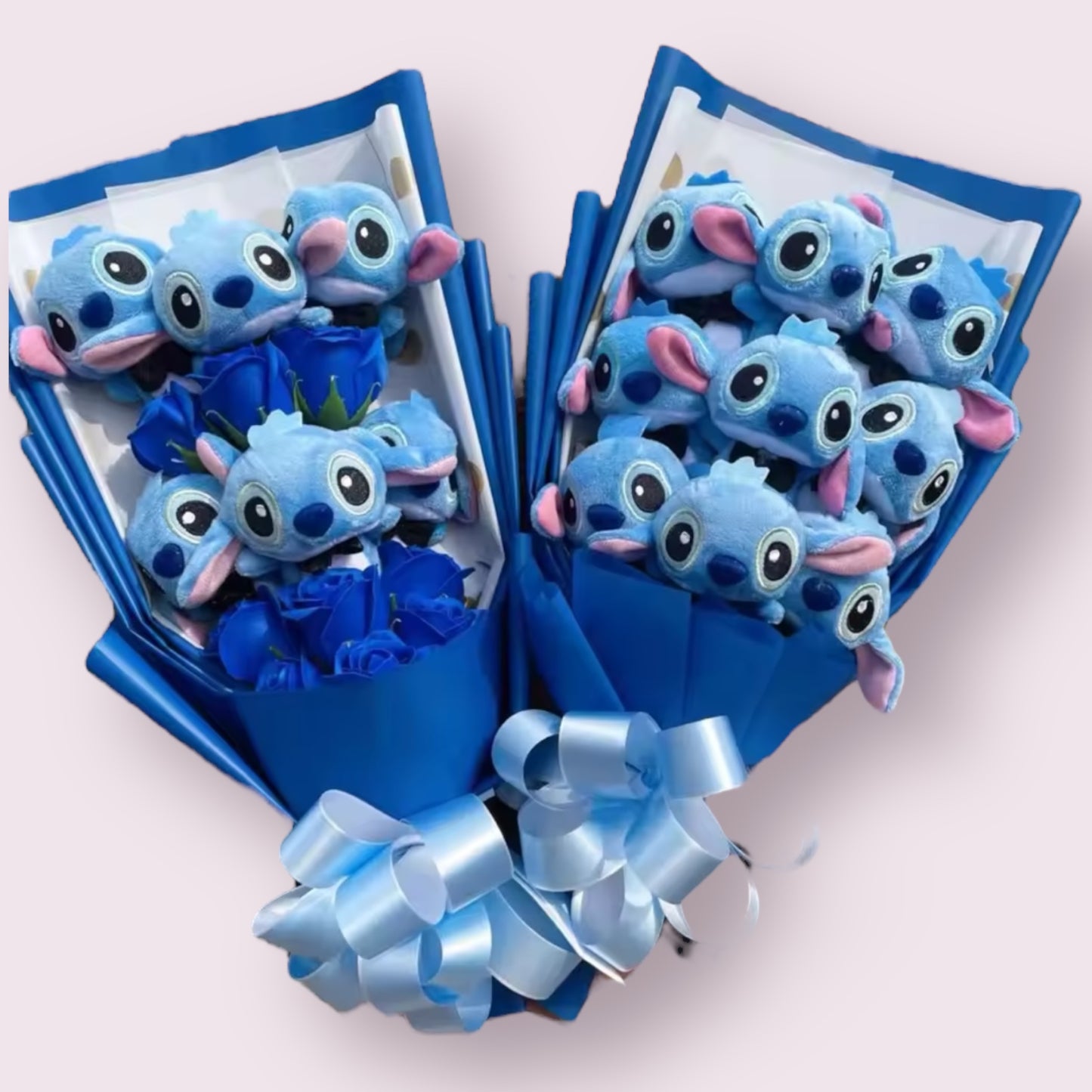 Stitch Teddy Plush Flower Gift Bouquet – in Gift Box
