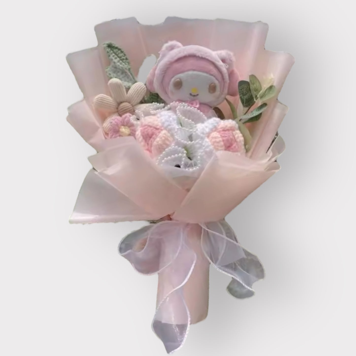 Sanrio Plush Flower Gift Bouquet – My Melody, Kuromi & Cinnamoroll | 40cm in Gift Box Multicolor 7