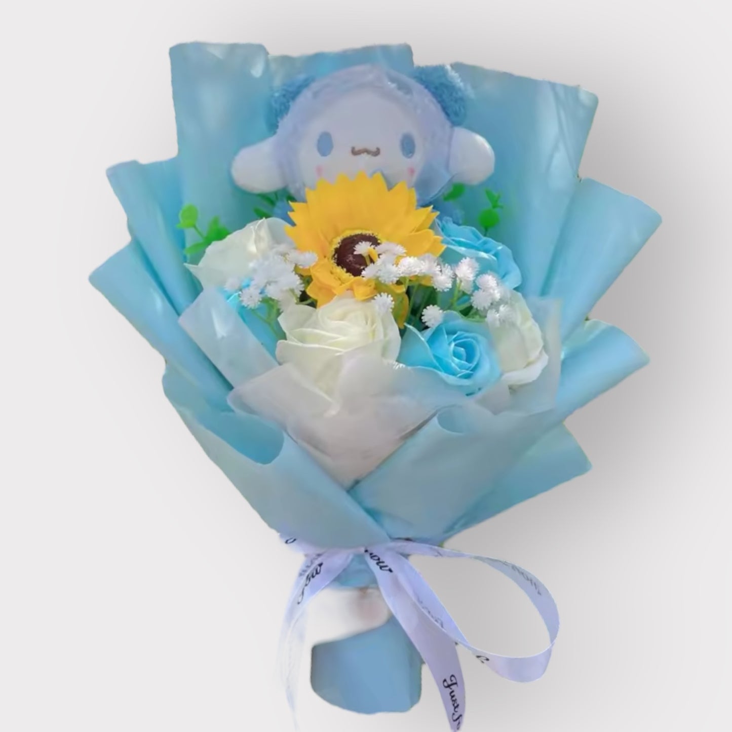 Sanrio Plush Flower Gift Bouquet – My Melody, Kuromi & Cinnamoroll | 40cm in Gift Box Multicolor 4