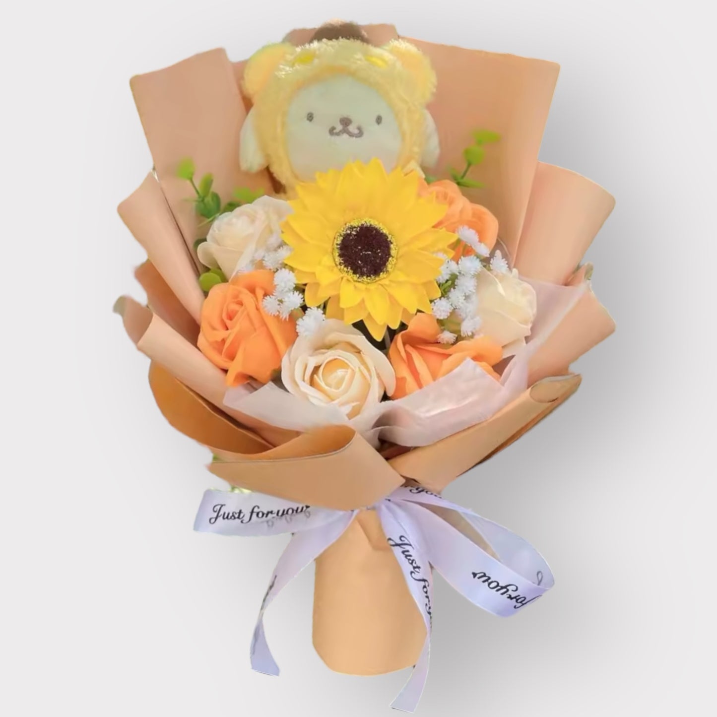 Sanrio Plush Flower Gift Bouquet – My Melody, Kuromi & Cinnamoroll | 40cm in Gift Box Multicolor 3