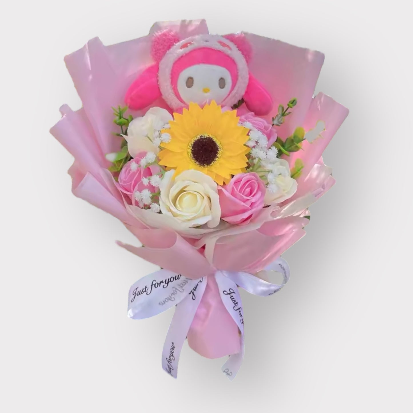 Sanrio Plush Flower Gift Bouquet – My Melody, Kuromi & Cinnamoroll | 40cm in Gift Box Multicolor 2