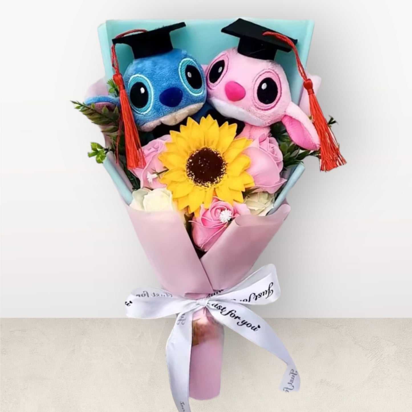 Plush Stuffed Koala Toy Flower Gift Bouquet Yellow