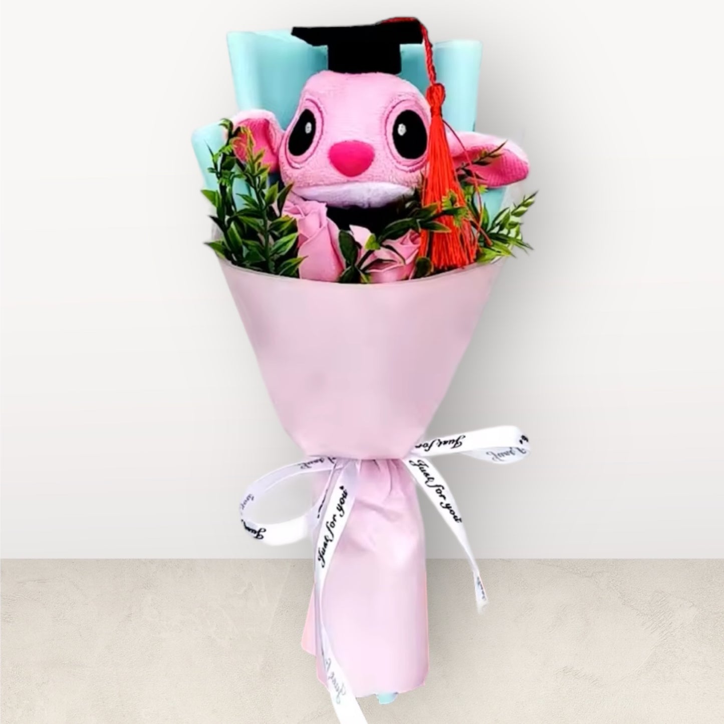 Plush Stuffed Koala Toy Flower Gift Bouquet Pink