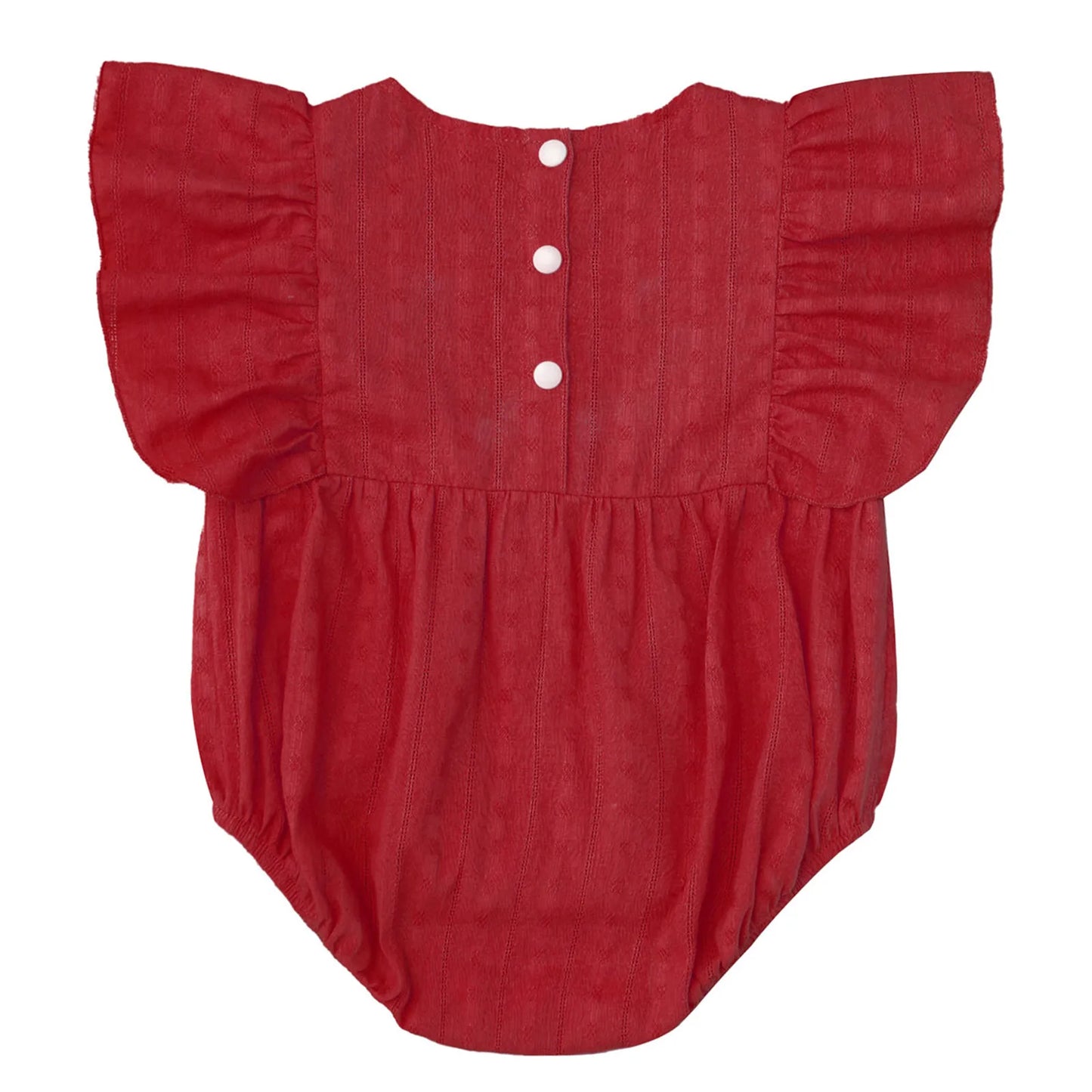 Baby Girls Mexican Embroidered Ruffled Sleeves Romper (Age Newborn-24M)