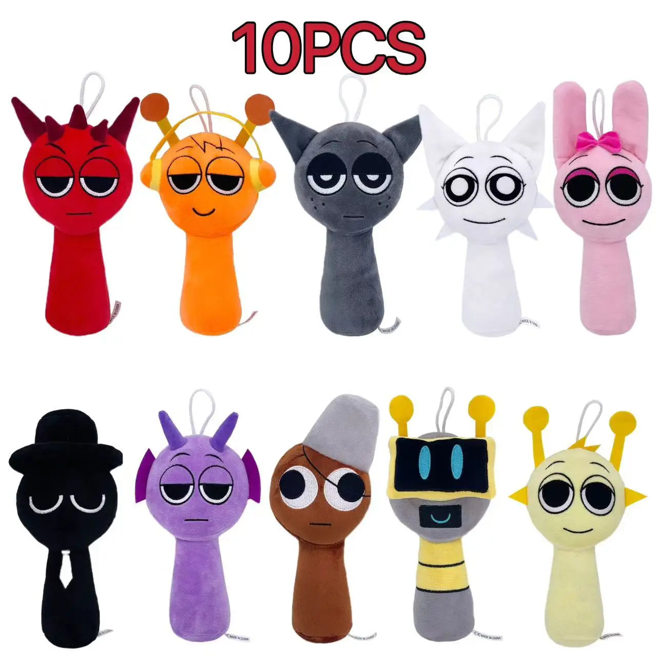 Plush Sprunki Incredibox Stuffed Toys 10pcs