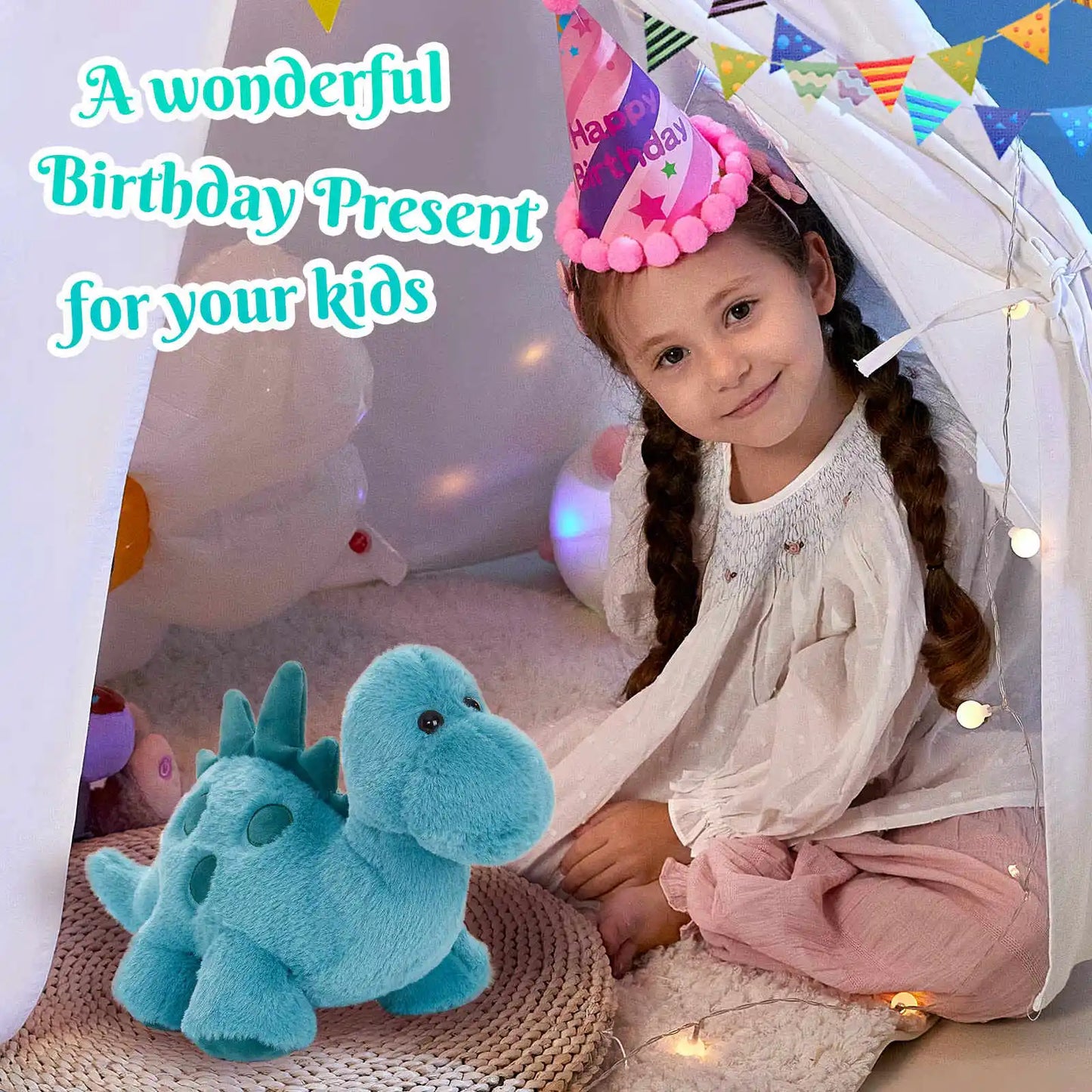 Plush Stegosaurus Dinosaur Stuffed Toy 32-39cm