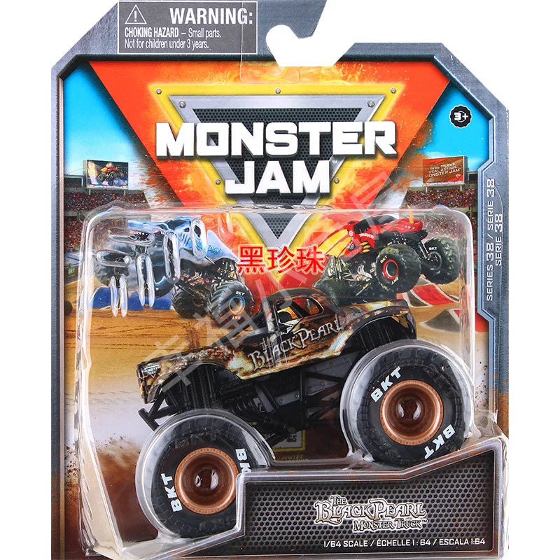 Monster Mutt Monster Jam Grave Digger 1:64 Scale Die Cast Alloy Truck Toys Monster Jam Grave Digger Monster Truck Boys Off-Road Burgundy