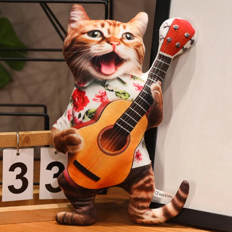 Plush Funny 3D Cat Plush Stuffed Toy 30-40cm